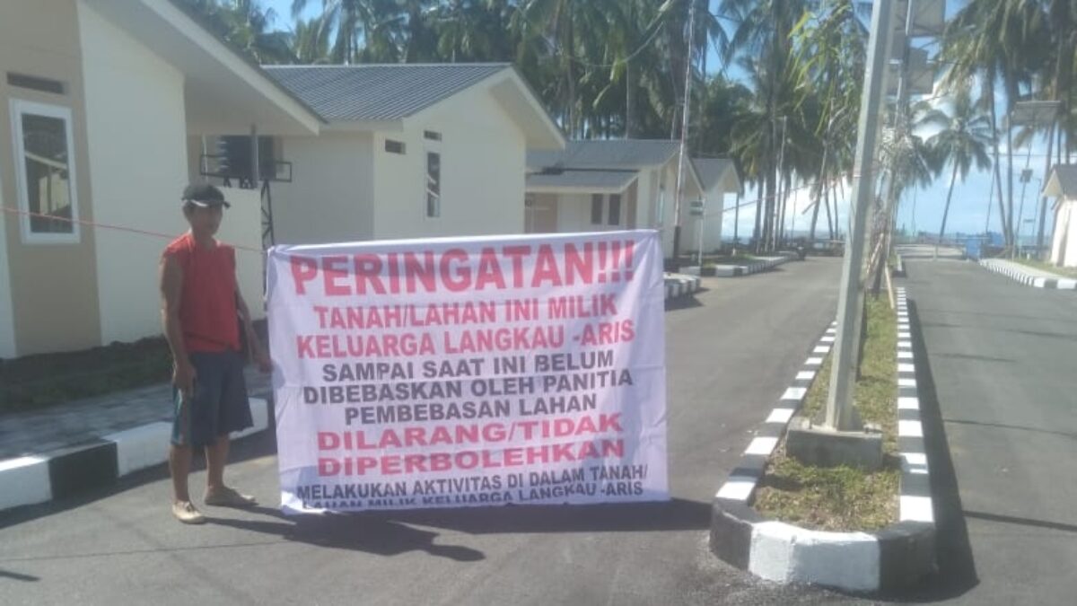 Pembangunan Huntap Korban Gunung Ruang Digugat, Warga Tuntut Hak Tanah