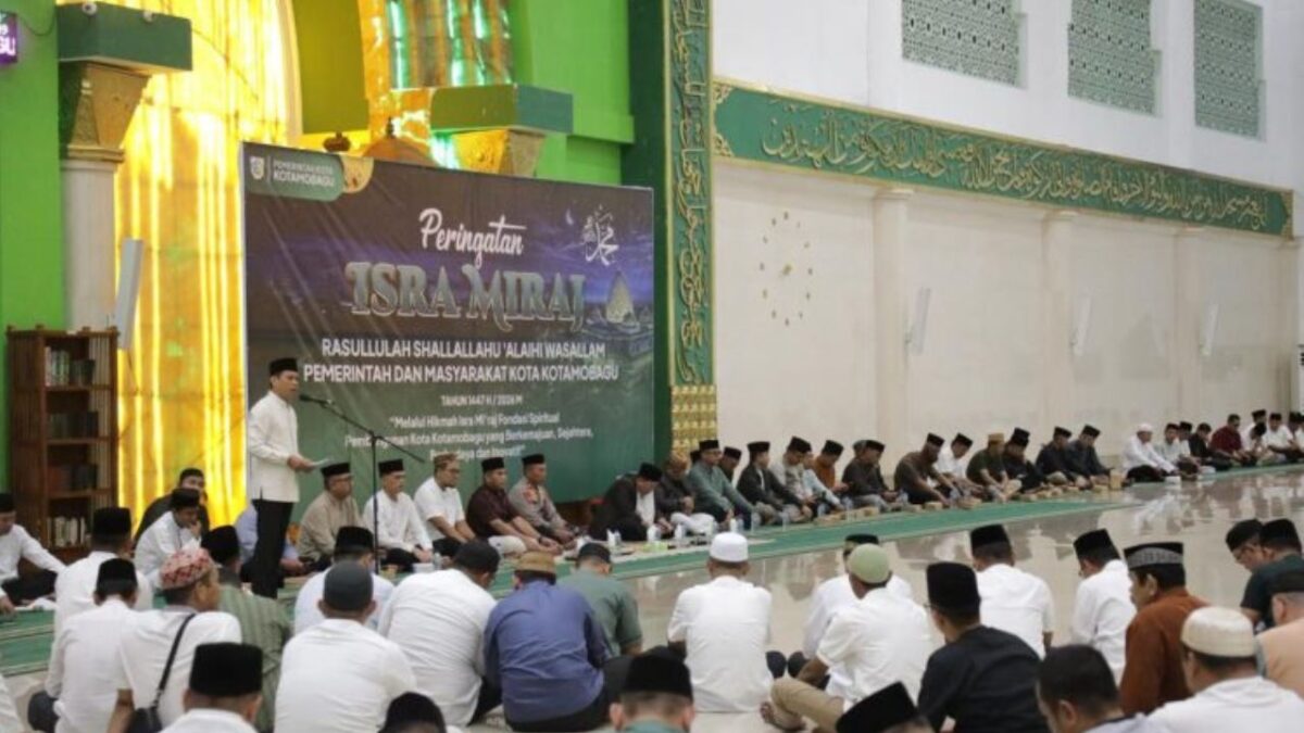 Wali Kota Kotamobagu Hadiri Peringatan Isra Mi’raj di Baitul Makmur
