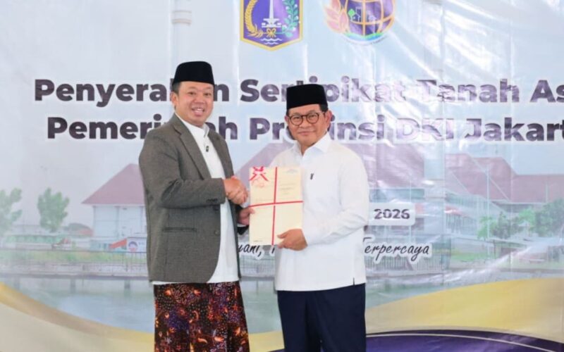 ATR/BPN Serahkan 3.922 Sertipikat Aset DKI Senilai Rp102 Triliun