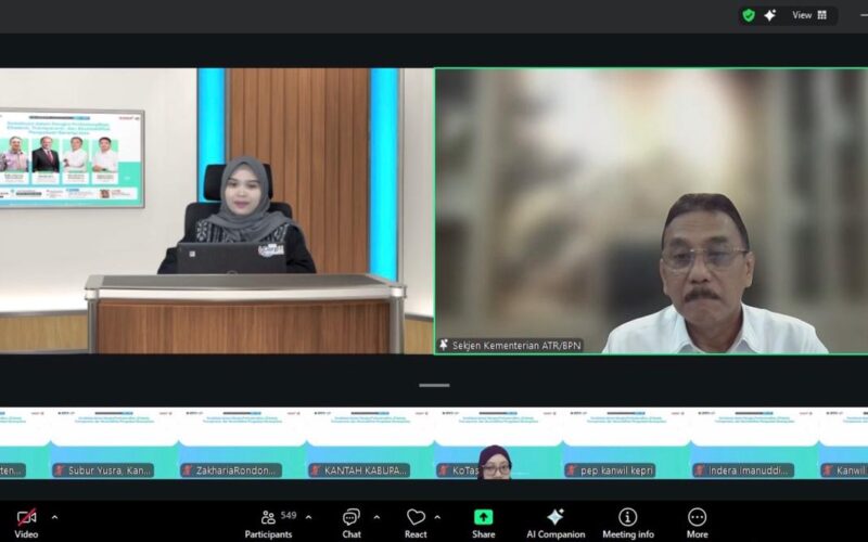 820 KPA Ikuti Webinar Transparansi Pengadaan ATR/BPN