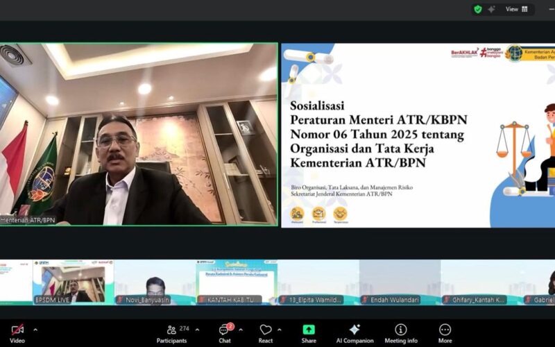 Sekjen ATR/BPN Tekankan 4 Pesan Penting ke Jajaran