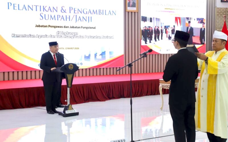 Wamen ATR/BPN Lantik 180 Pejabat Pengawas dan Fungsional