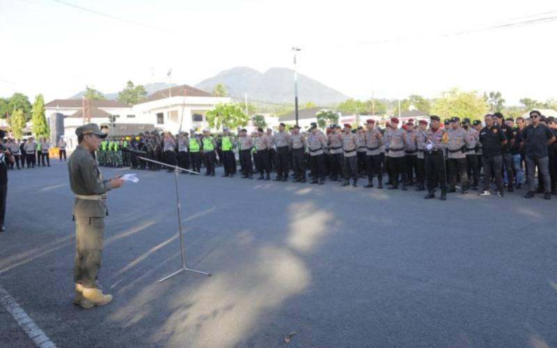 Wali Kota Kotamobagu Pimpin Apel Pengamanan Malam Takbiran
