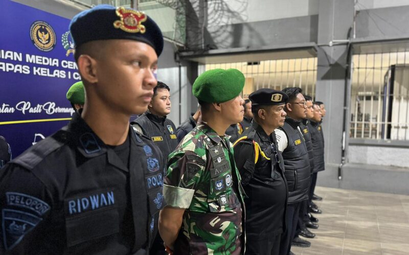Lapas Cipinang Gelar Razia Gabungan Bersama TNI -Polri