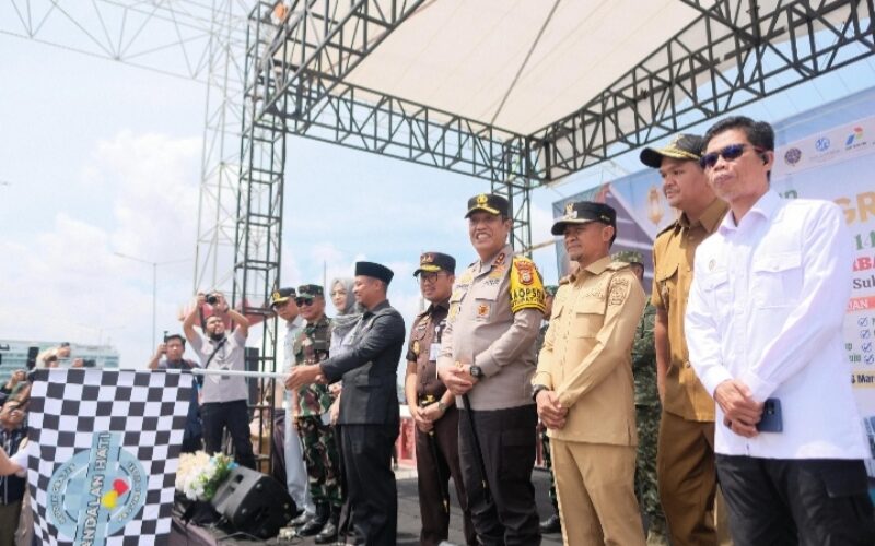 Hadiri Pelepasan Peserta Mudik, begini harapan bupati uji nurdin