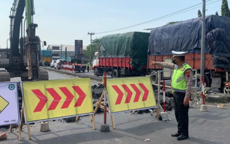 Pengerjaan Jalan Pantura Pemalang Bebas Dari Kemacetan