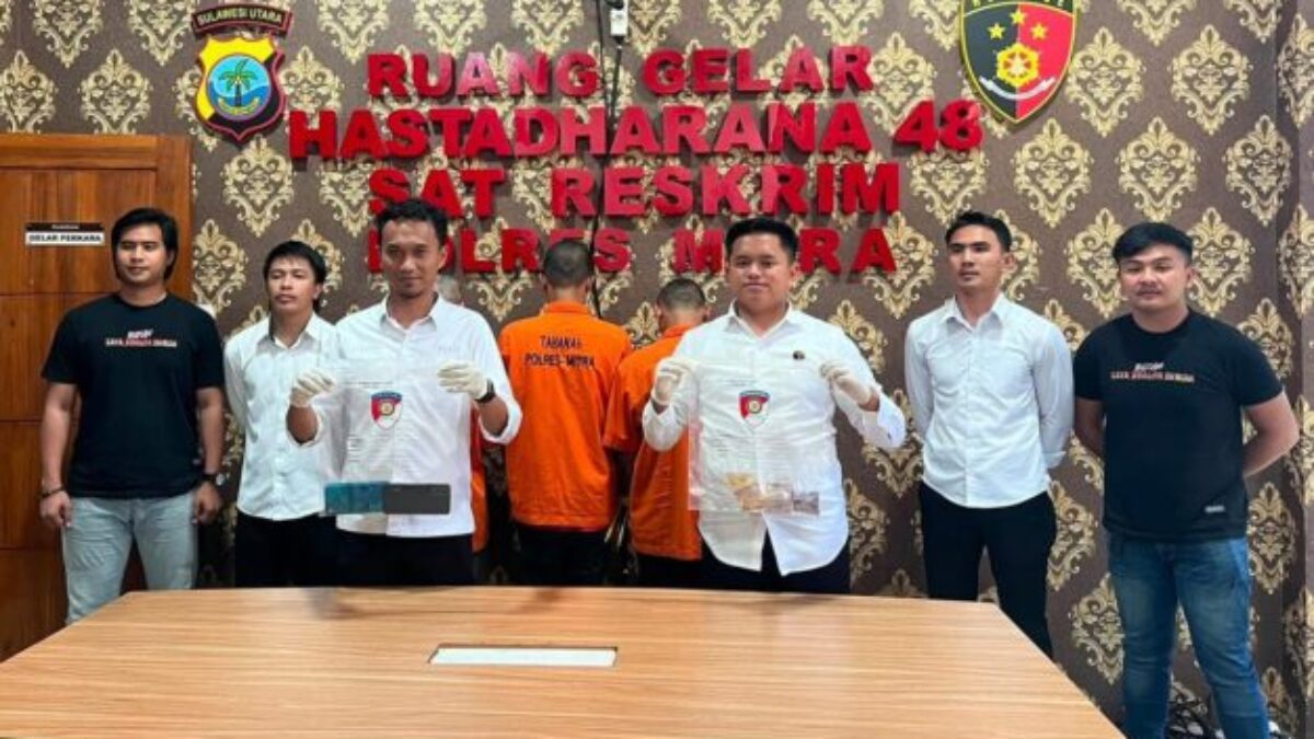 Polres Mitra Bekuk Tiga Pelaku Pencurian Rumah di Kecamatan Tombatu Utara
