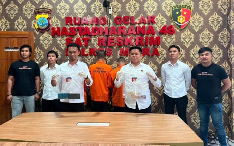 Polres Mitra Bekuk Tiga Pelaku Pencurian Rumah di Kecamatan Tombatu Utara