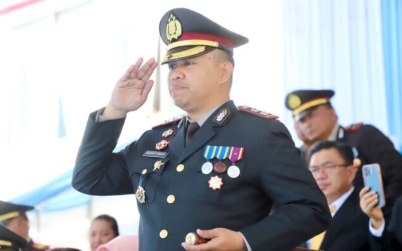 Pimpin Upacara HUT Bhayangkara ke-80, Kapolres Mitra Bacakan Amanat Presiden