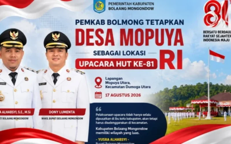 Seluruh Elemen Desa Bersinergi Dukung Pemkab Bolmong Semarakkan Hari Kemerdekaan