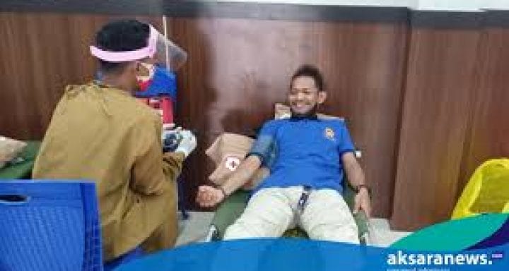 Hari Jadi ke-47, KNPI Gandeng Polda dan Polres Ternate Gelar Donor Darah